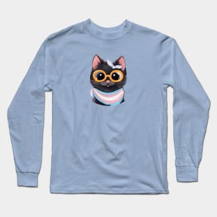 Cute Transgender, Cute Trans Shirt, Subtle Transgender, Trans Pride Shirt, transgender clothing, transgender gift, trans pride flag, transgender flag, Transgender Tee, Trans Flag Tee, mtf shirt, kawaii trans pride, cat trans shirt Long Sleeve T-Shirt